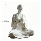 Estátua Zen de Meditação 3D — Escultura Minimalista para Decoração
