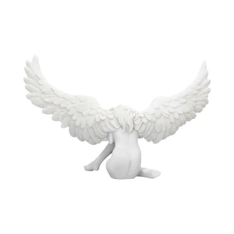 Angel Wing Figurine Modern 3D Embrace Angel Wings Sculpture Crafts 3D Angel Wing Statue Figurine Resin Artwork Craft Home Decor