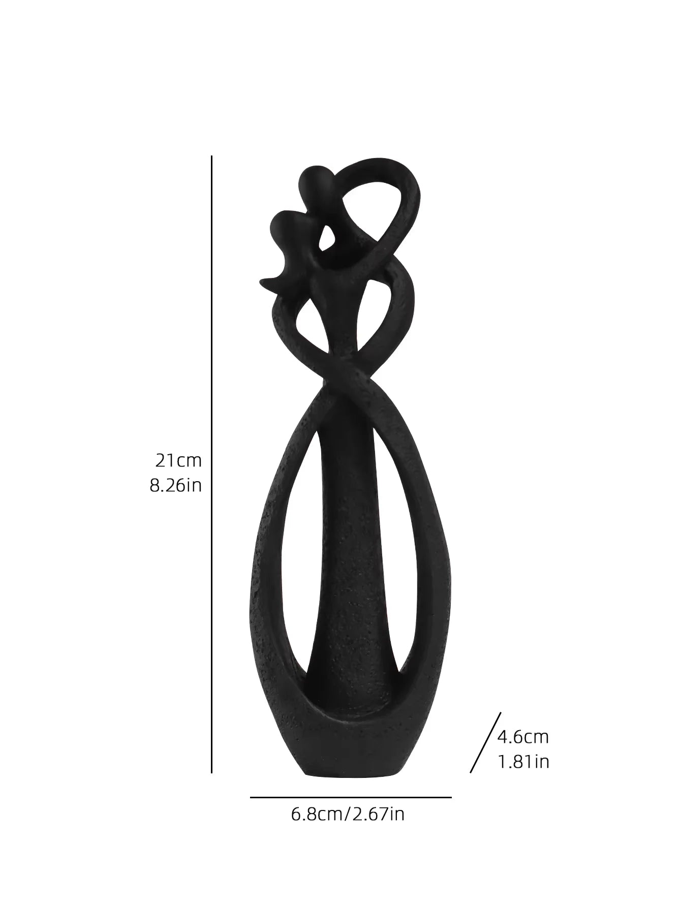 Escultura Casal em Abraço — Símbolo de Amor e Conexão