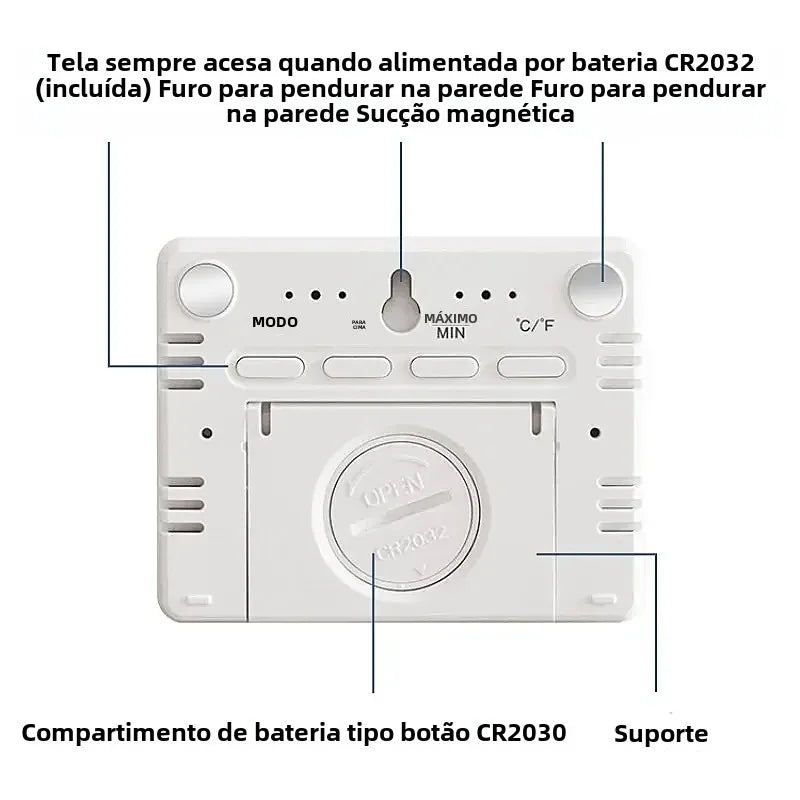 Mini relogio Digital LCD