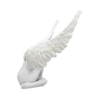 Angel Wing Figurine Modern 3D Embrace Angel Wings Sculpture Crafts 3D Angel Wing Statue Figurine Resin Artwork Craft Home Decor