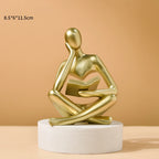 Escultura O Pensador — Estátua Decorativa Moderna em Resina