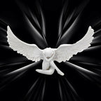 Angel Wing Figurine Modern 3D Embrace Angel Wings Sculpture Crafts 3D Angel Wing Statue Figurine Resin Artwork Craft Home Decor