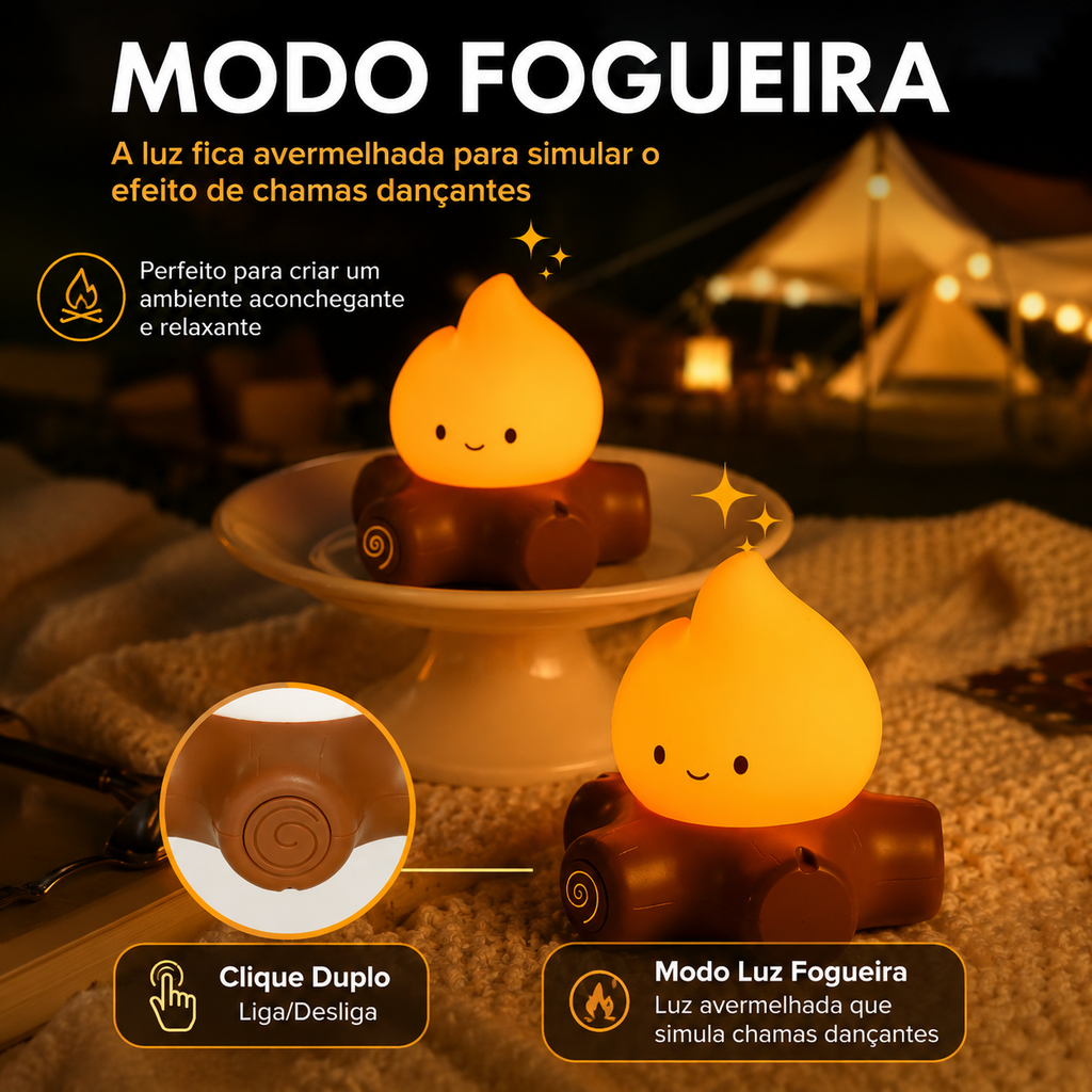 Luminária Fogueira LED