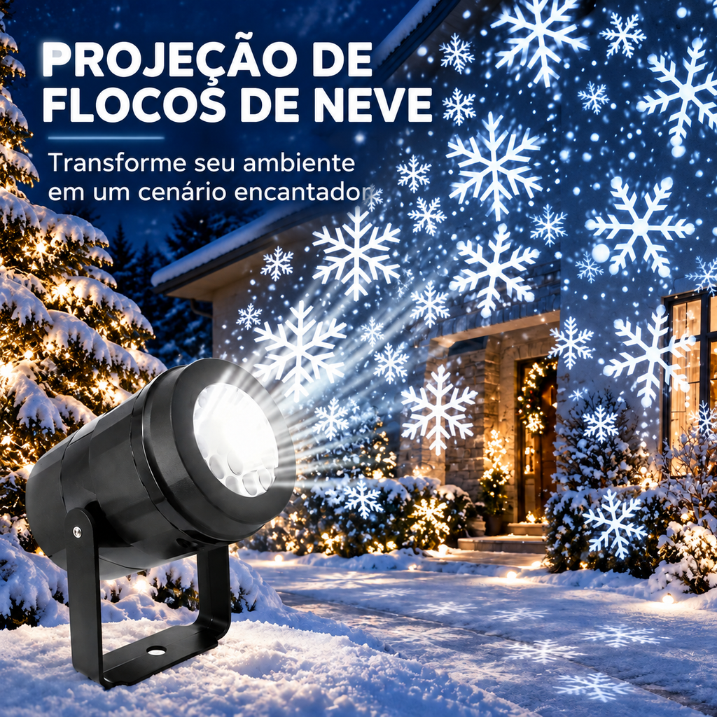 Projetor Floco de Neve led