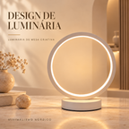 Luminária de Mesa LED Arte